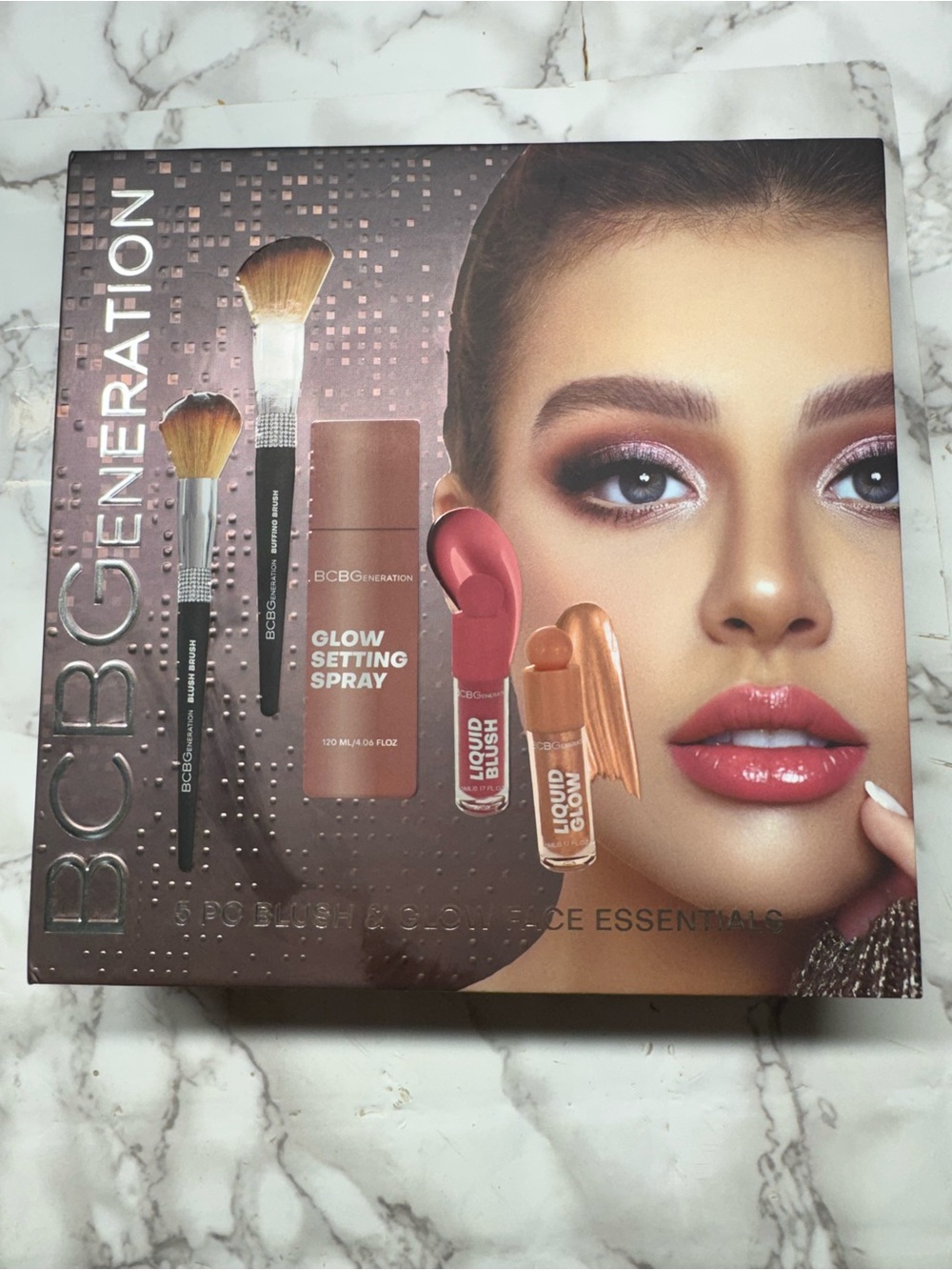 BCBGeneration Pink & Rose Gold Blush and Glow Face Set